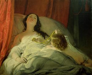 La somnolienta | Friedrich von Amerling | 1850